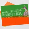 Huge News Party Dinosaur Funny Birthday Card for Kids