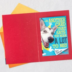 Hugging Dog Pop-Up Birthday Card With Mini Cards