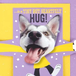 Hugging Dog Pop-Up Birthday Card With Mini Cards