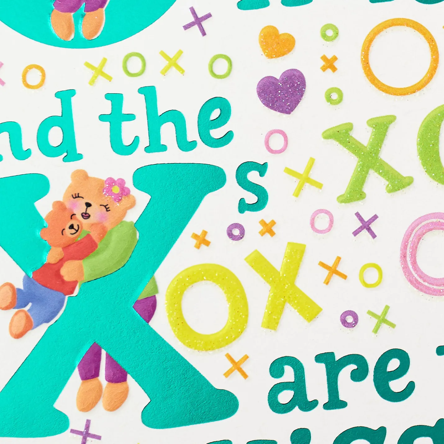 Hugs and Kisses Birthday Card for Grandma