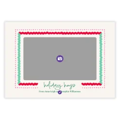 Hugs Rickrack Flat Holiday Photo Card