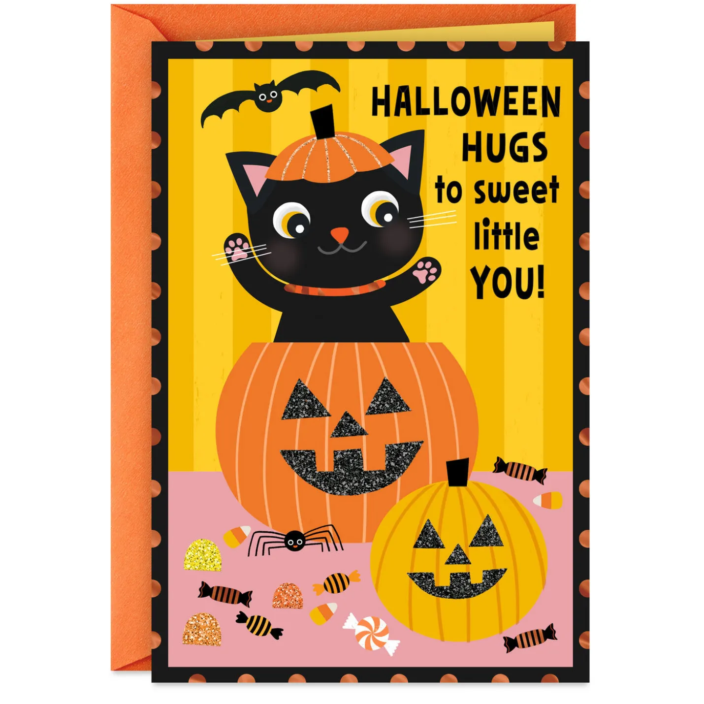 Hugs to Sweet Little You Halloween Card for Kids