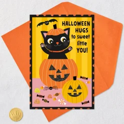 Hugs to Sweet Little You Halloween Card for Kids