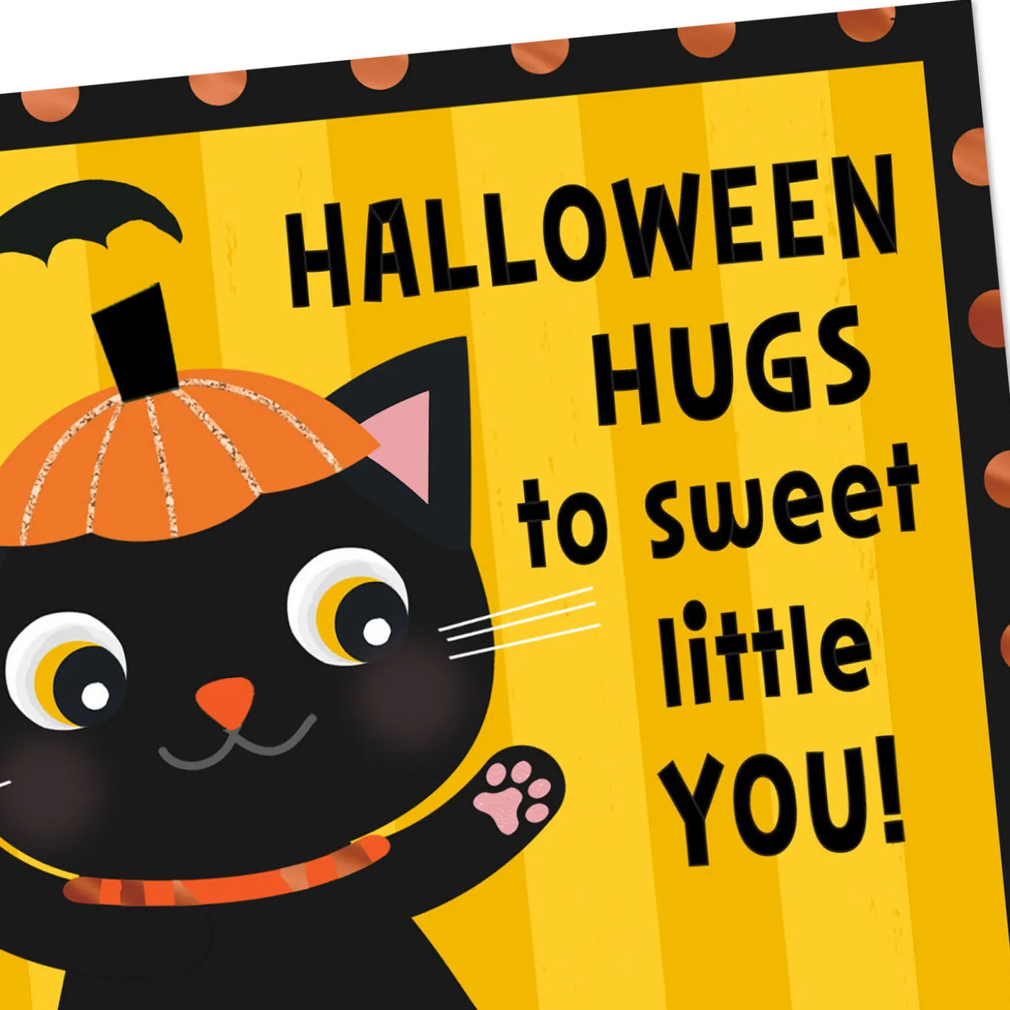 Hugs to Sweet Little You Halloween Card for Kids