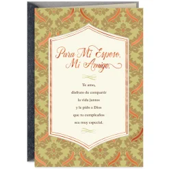 Husband and Friend Spanish-Language Religious Birthday Card