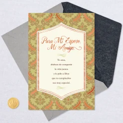 Husband and Friend Spanish-Language Religious Birthday Card