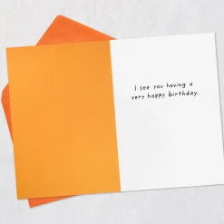 I See a Squirrel Funny Birthday Card