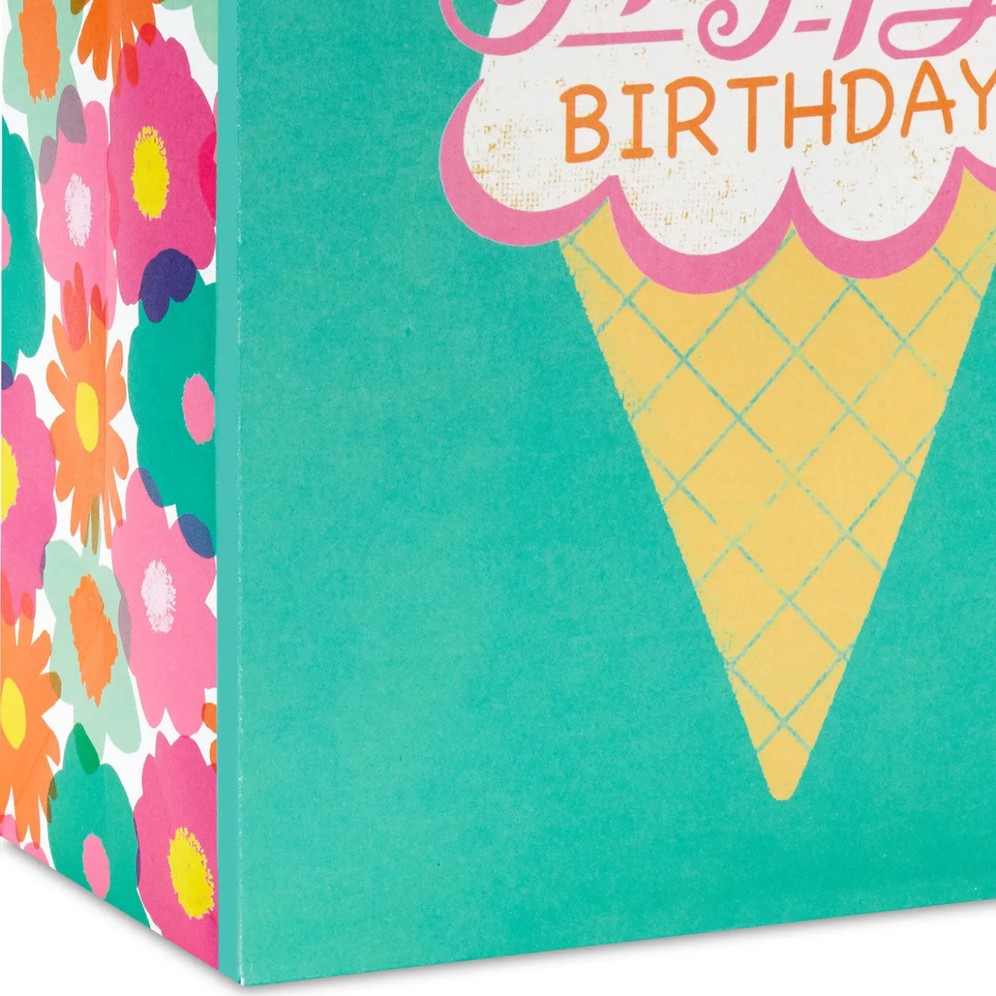9.6" Ice Cream Cone Medium Birthday Gift Bag