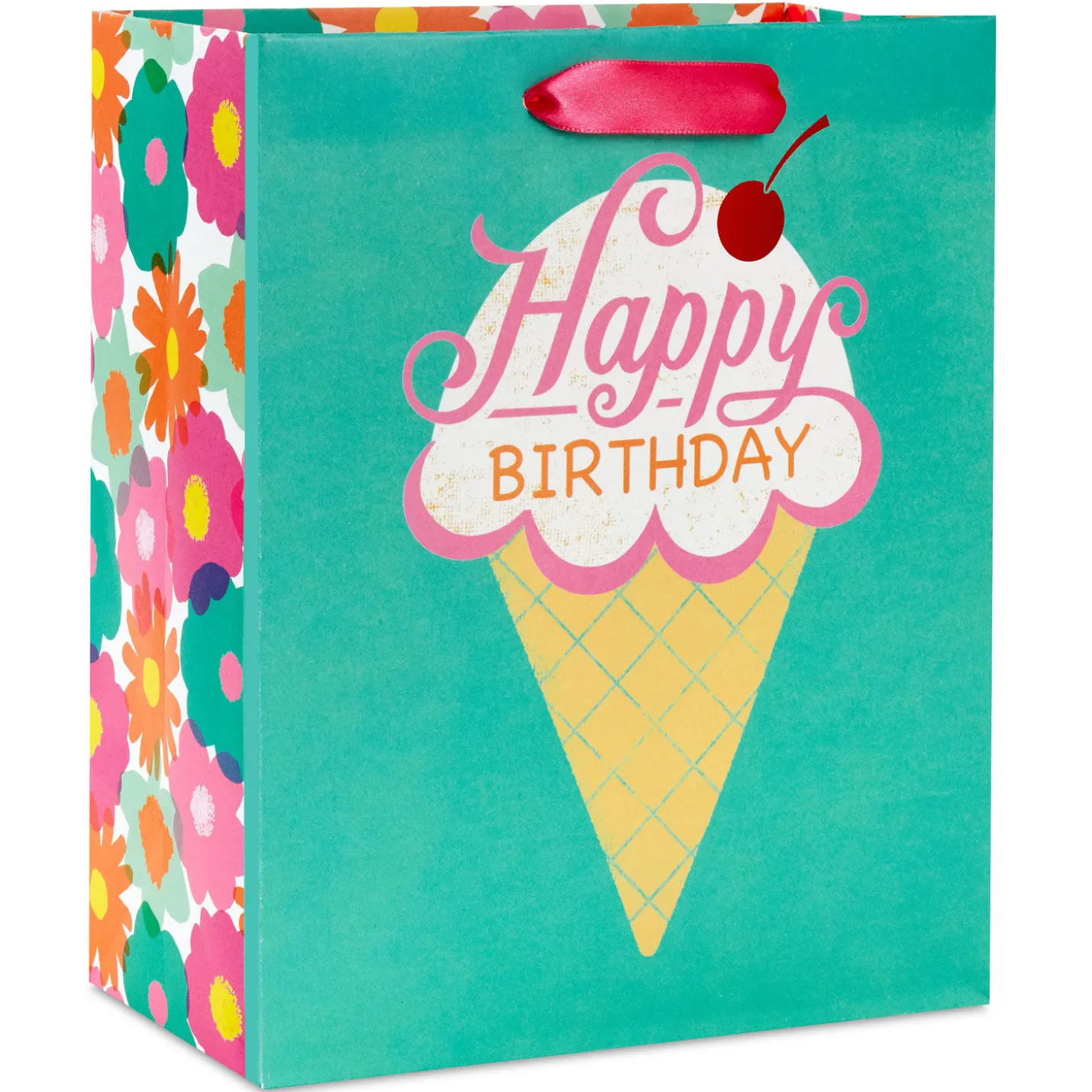 9.6" Ice Cream Cone Medium Birthday Gift Bag