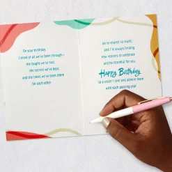 I Love Celebrating You Birthday Card for Sister
