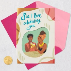 I Love Celebrating You Birthday Card for Sister