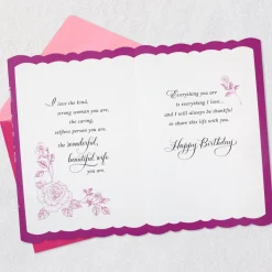 I Love Everything About You Birthday Card for Wife