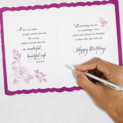 I Love Everything About You Birthday Card for Wife