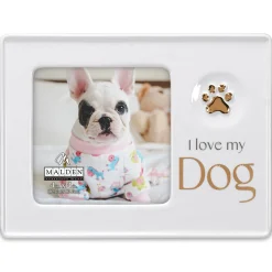 I Love My Dog Ceramic Picture Frame, 4x4