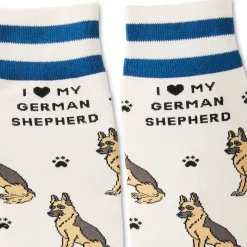 I Love My German Shepherd Crew Socks