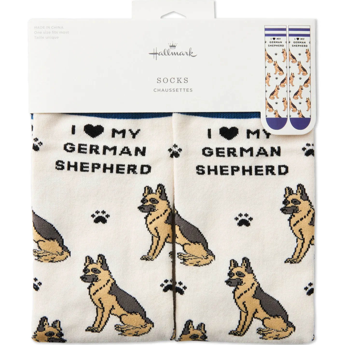 I Love My German Shepherd Crew Socks