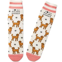 I Love My Goldendoodle Crew Socks