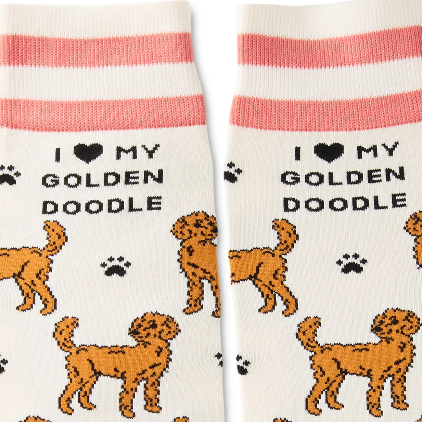 I Love My Goldendoodle Crew Socks