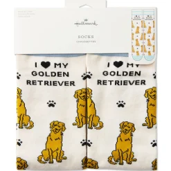 I Love My Golden Retriever Crew Socks