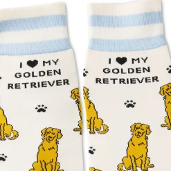 I Love My Golden Retriever Crew Socks