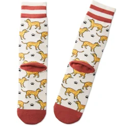 I Love My Orange Cat Crew Socks