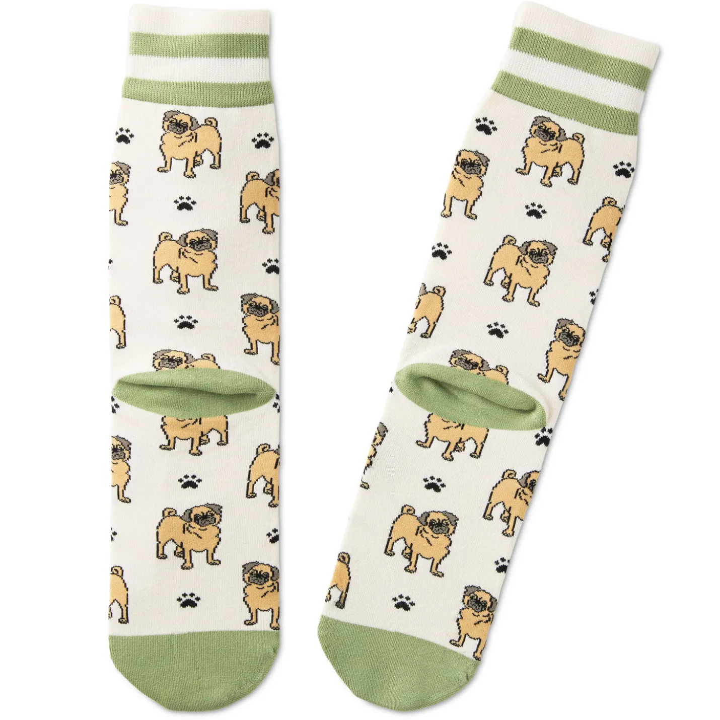 I Love My Pug Crew Socks