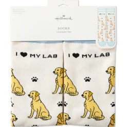 I Love My Yellow Lab Crew Socks