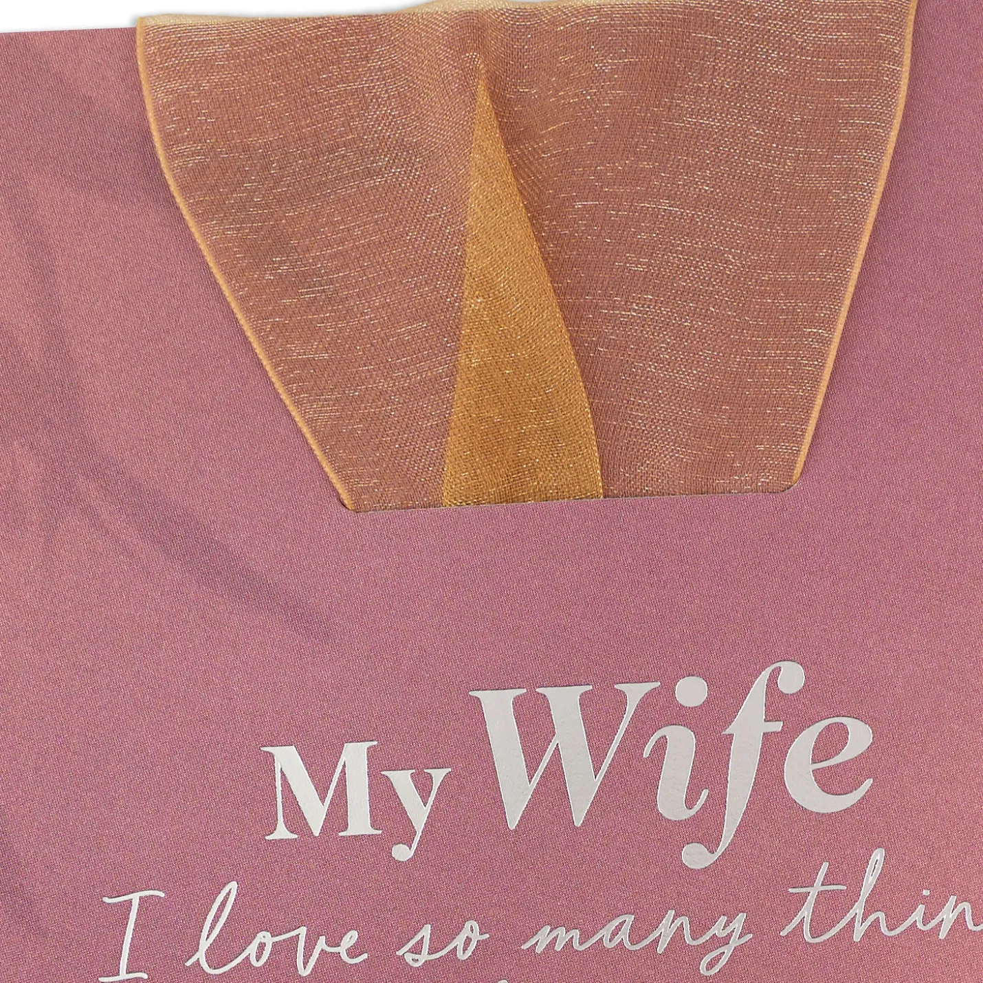 I Love So Many Things About You Birthday Card for Wife