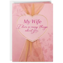 I Love So Many Things About You Birthday Card for Wife