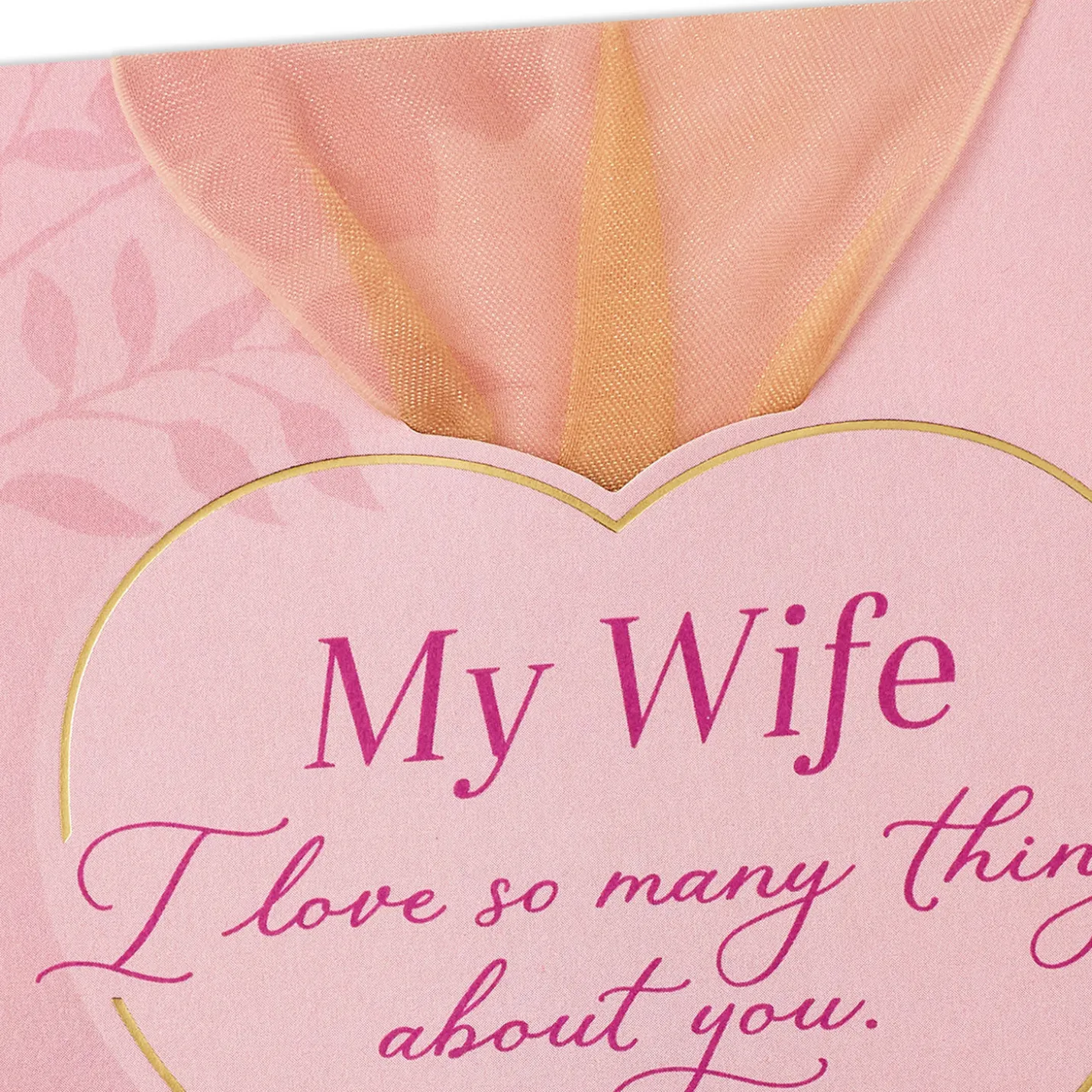I Love So Many Things About You Birthday Card for Wife