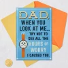 I'm a Character-Builder Funny Birthday Card for Dad