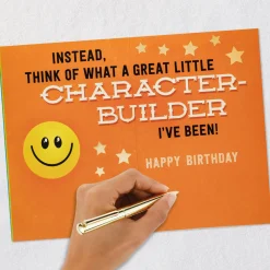 I'm a Character-Builder Funny Birthday Card for Dad
