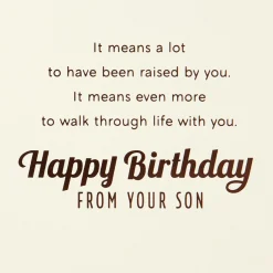 I'm Lucky to Walk Through Life With You Birthday Card for Dad From Son