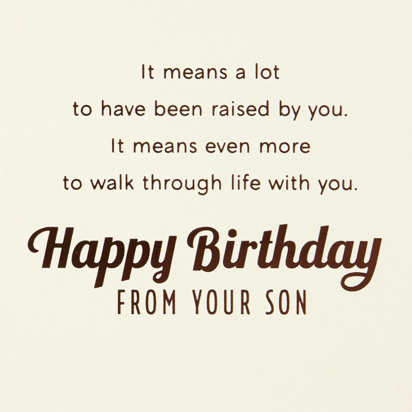 I'm Lucky to Walk Through Life With You Birthday Card for Dad From Son