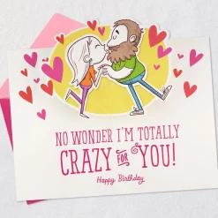 I'm So Glad You're My Wife Funny Birthday Card for Wife