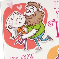 I'm So Glad You're My Wife Funny Birthday Card for Wife