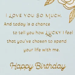 I'm the Luckiest Man Birthday Card for Wife
