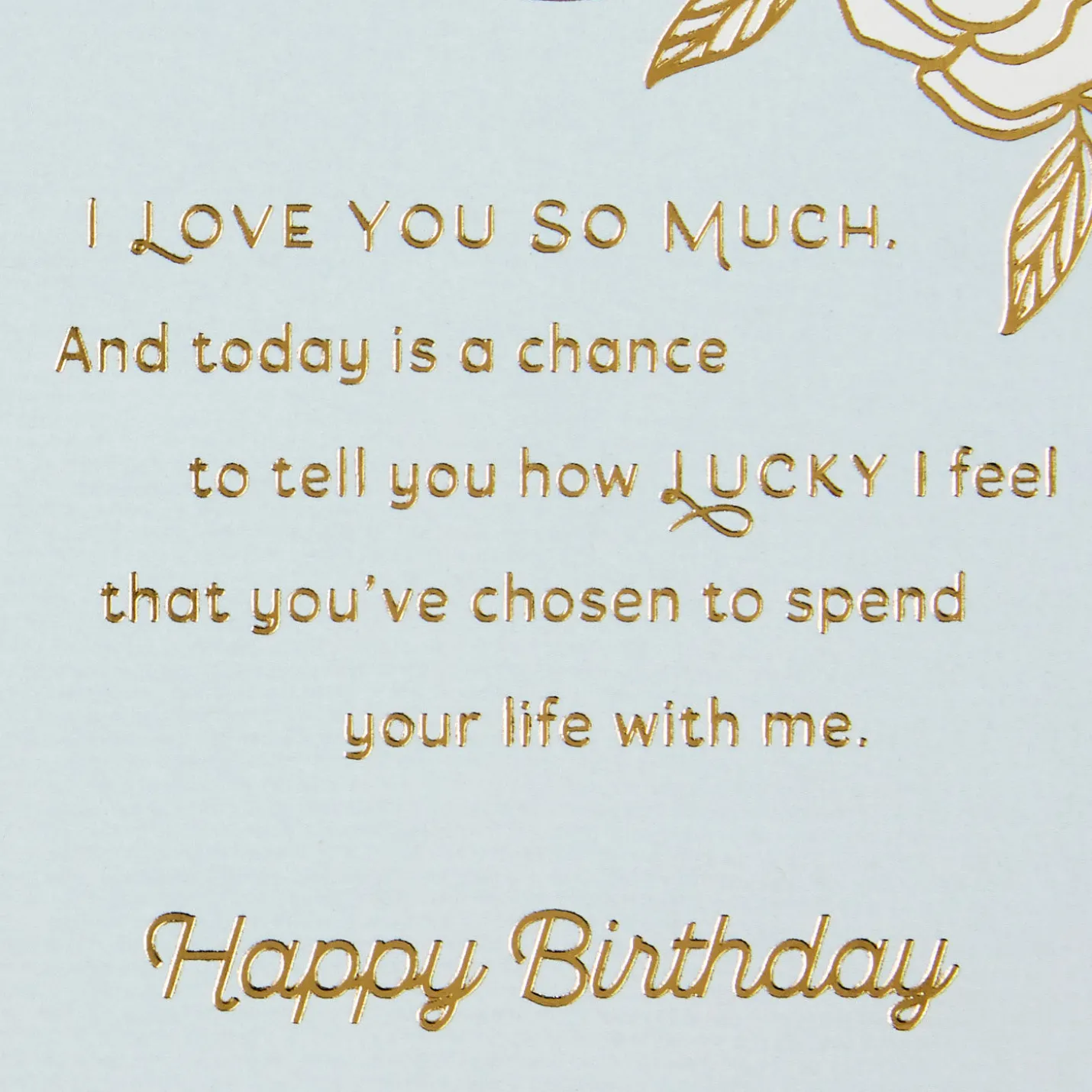 I'm the Luckiest Man Birthday Card for Wife