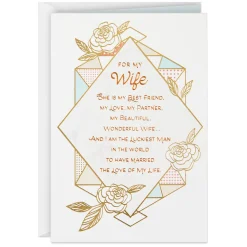 I'm the Luckiest Man Birthday Card for Wife