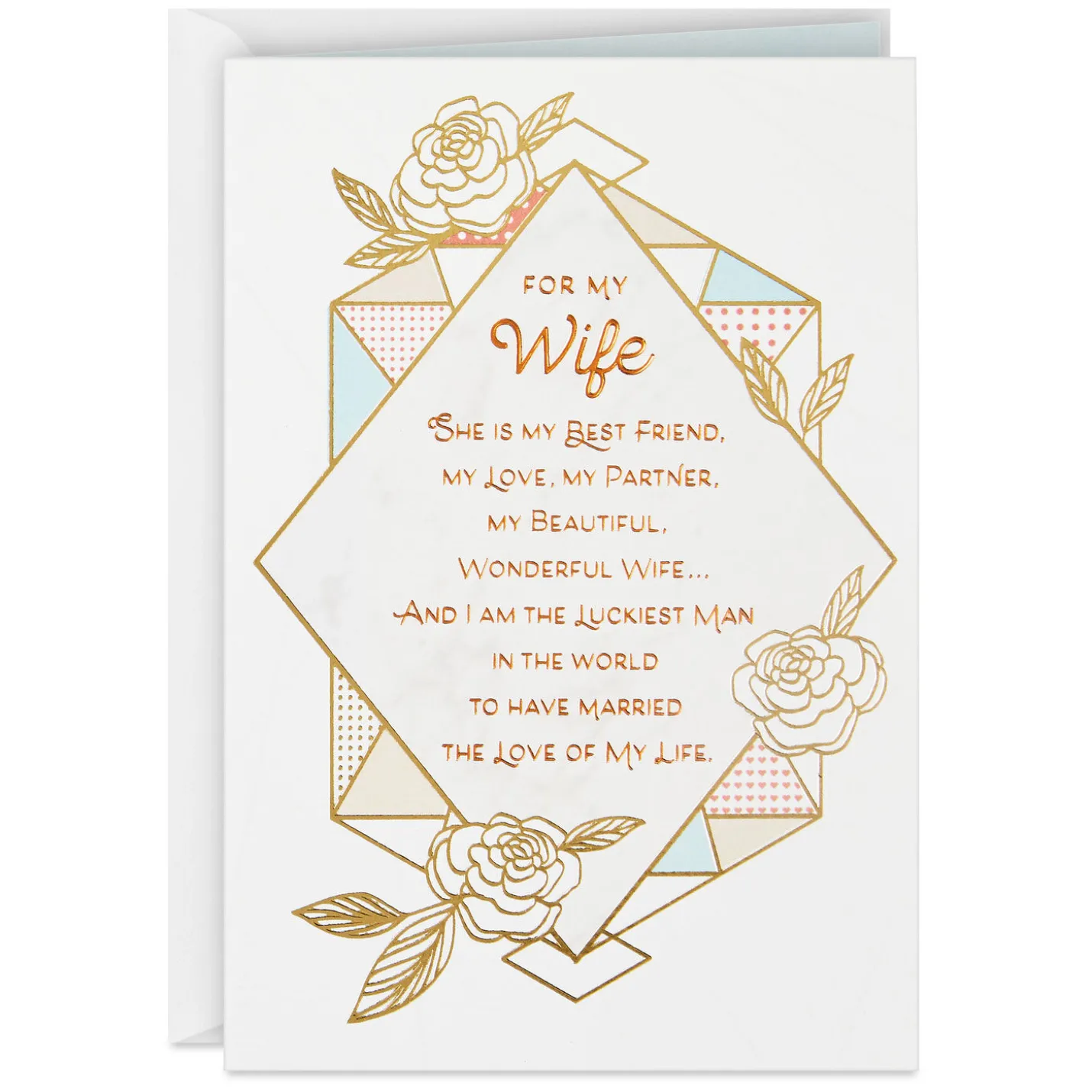 I'm the Luckiest Man Birthday Card for Wife