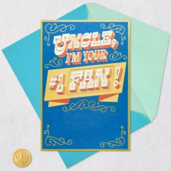I'm Your #1 Fan Birthday Card for Uncle