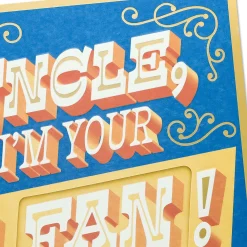 I'm Your #1 Fan Birthday Card for Uncle