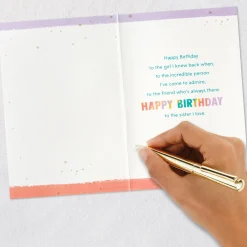 Incredible Person I Admire Birthday Card for Sister