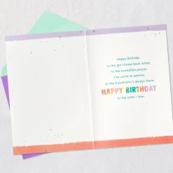 Incredible Person I Admire Birthday Card for Sister