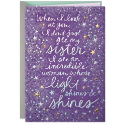 Incredible Woman Birthday Card for Sister