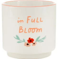 In Full Bloom Ceramic Planter