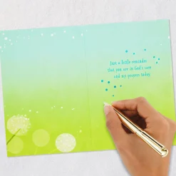In God's Care and My Prayers Religious Support Card