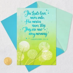In God's Care and My Prayers Religious Support Card