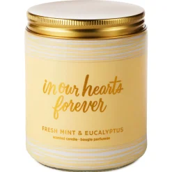 In Our Hearts Forever Fresh Mint & Eucalyptus Scented Jar Candle, 7 oz.