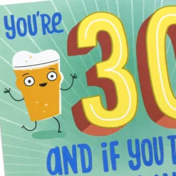 In Roman Numerals, It’s XXX 30th Pop-Up Birthday Card